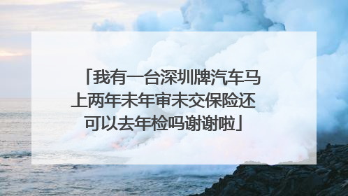 我有一台深圳牌汽车马上两年未年审未交保险还可以去年检吗谢谢啦
