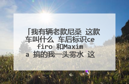 我有辆老款尼桑 这款车叫什么 车后标识cefiro 和Maxima 搞的我一头雾水 这两车到底叫什么