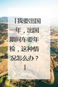 我要出国一年，出国期间车要年检，这种情况怎么办？