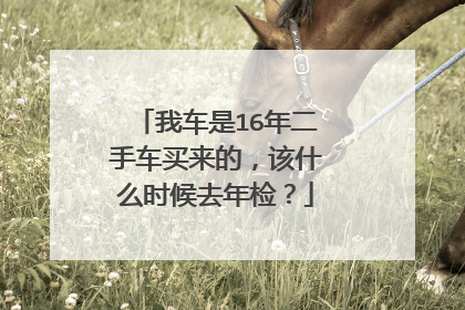 我车是16年二手车买来的，该什么时候去年检？