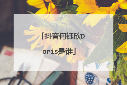 抖音何钰欣Doris是谁