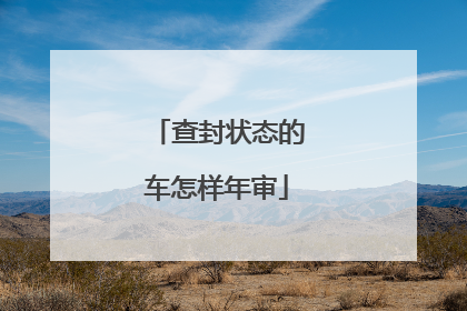 查封状态的车怎样年审