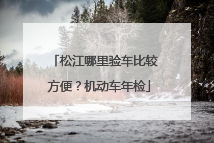 松江哪里验车比较方便？机动车年检
