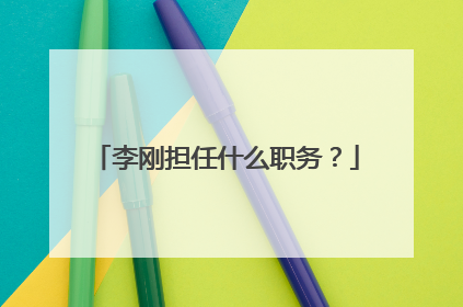 李刚担任什么职务？