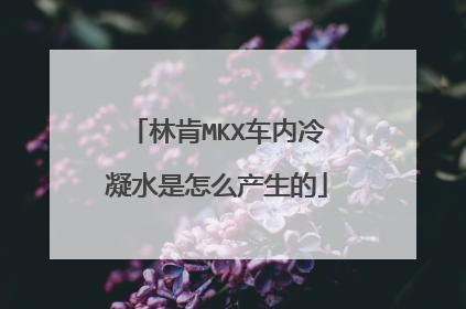 林肯MKX车内冷凝水是怎么产生的
