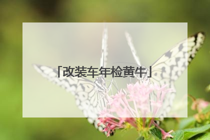 改装车年检黄牛