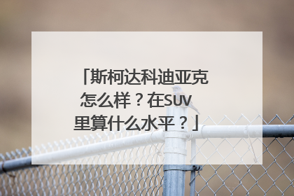 斯柯达科迪亚克怎么样？在SUV里算什么水平？