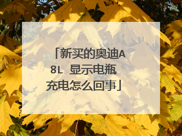 新买的奥迪A8L 显示电瓶充电怎么回事