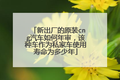 新出厂的原装cng汽车如何年审，该种车作为私家车使用寿命为多少年