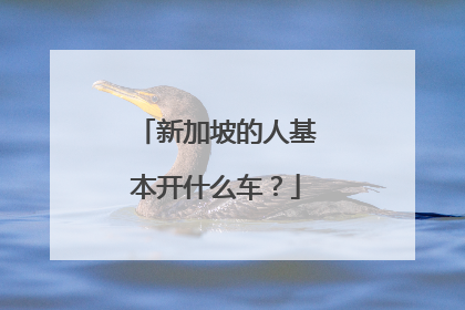 新加坡的人基本开什么车？