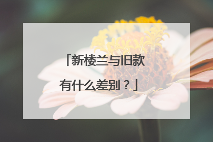 新楼兰与旧款有什么差别？