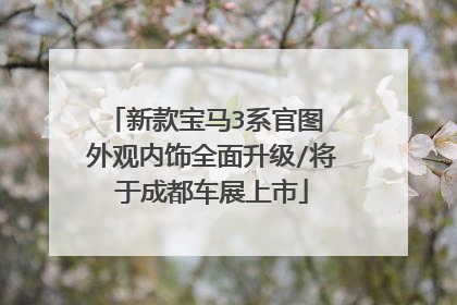 新款宝马3系官图 外观内饰全面升级/将于成都车展上市