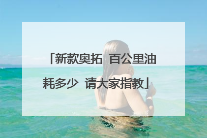 新款奥拓 百公里油耗多少 请大家指教