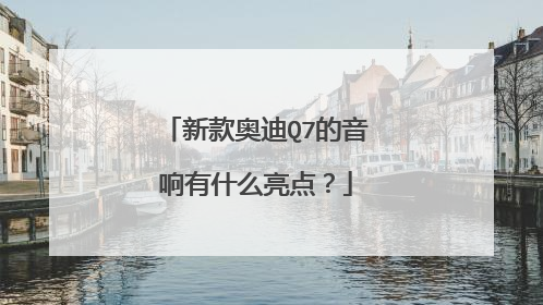 新款奥迪Q7的音响有什么亮点？