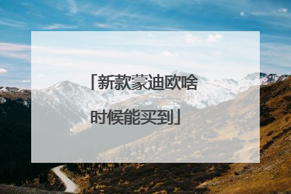 新款蒙迪欧啥时候能买到