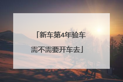 新车第4年验车需不需要开车去