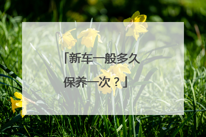 新车一般多久保养一次？