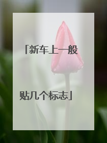 新车上一般贴几个标志