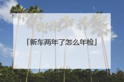新车两年了怎么年检