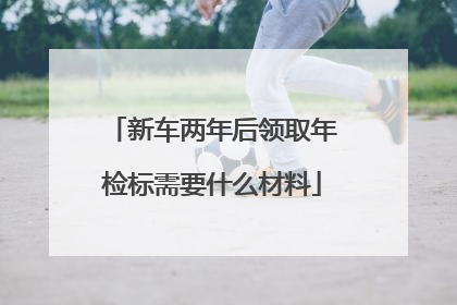 新车两年后领取年检标需要什么材料