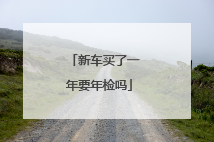 新车买了一年要年检吗