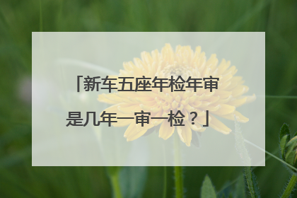 新车五座年检年审是几年一审一检？