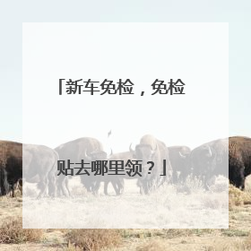 新车免检，免检贴去哪里领？