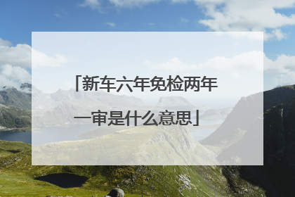 新车六年免检两年一审是什么意思