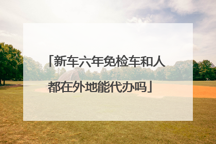 新车六年免检车和人都在外地能代办吗