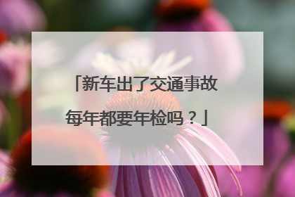 新车出了交通事故每年都要年检吗？