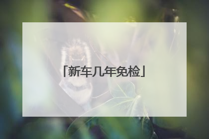 新车几年免检