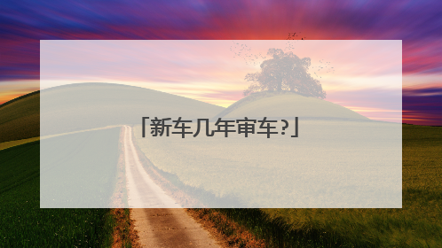 新车几年审车?