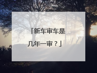 新车审车是几年一审？