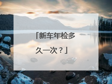 新车年检多久一次？