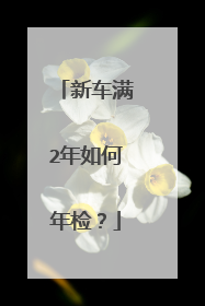 新车满2年如何年检？