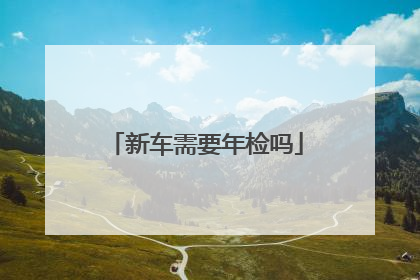 新车需要年检吗