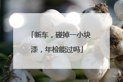 新车，碰掉一小块漆，年检能过吗