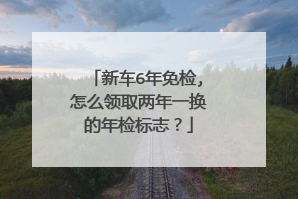 新车6年免检,怎么领取两年一换的年检标志？