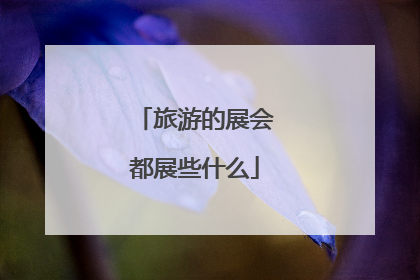 旅游的展会都展些什么
