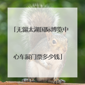 无锡太湖国际博览中心车展门票多少钱