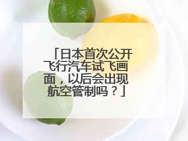 日本首次公开飞行汽车试飞画面，以后会出现航空管制吗？
