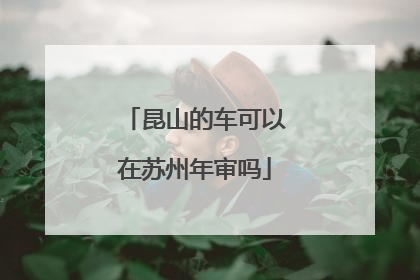 昆山的车可以在苏州年审吗