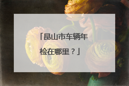 昆山市车辆年检在哪里？