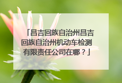 昌吉回族自治州昌吉回族自治州机动车检测有限责任公司在哪？