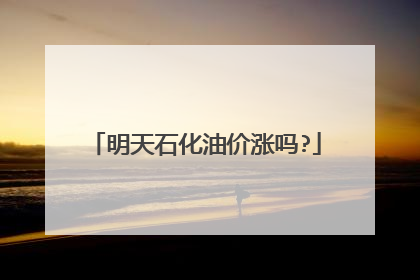 明天石化油价涨吗?