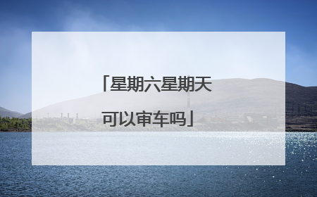 星期六星期天可以审车吗