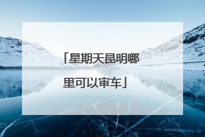 星期天昆明哪里可以审车