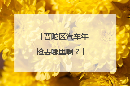 普陀区汽车年检去哪里啊？