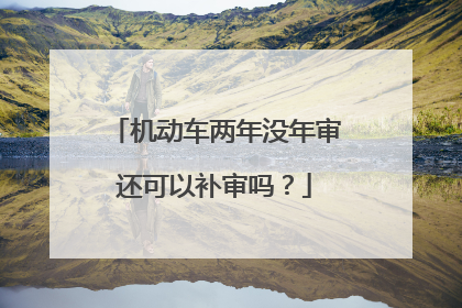 机动车两年没年审还可以补审吗？