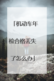 机动车年检合格丢失了怎么办